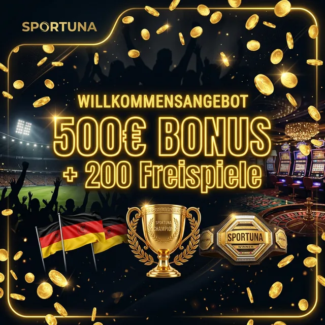 Sportuna Bet Willkommensbonus 500€